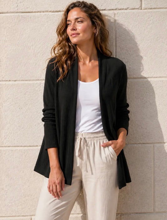 Cardigan a costine