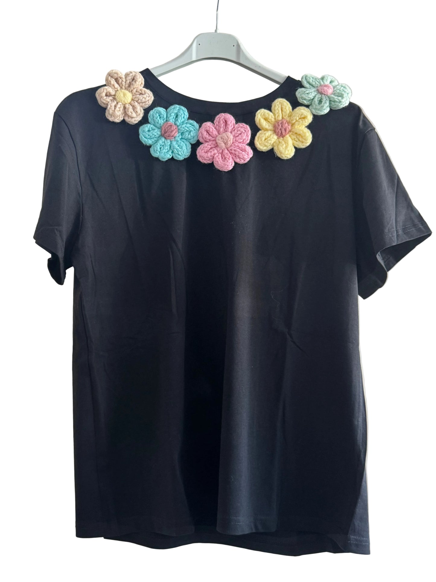 T shirt con fiori