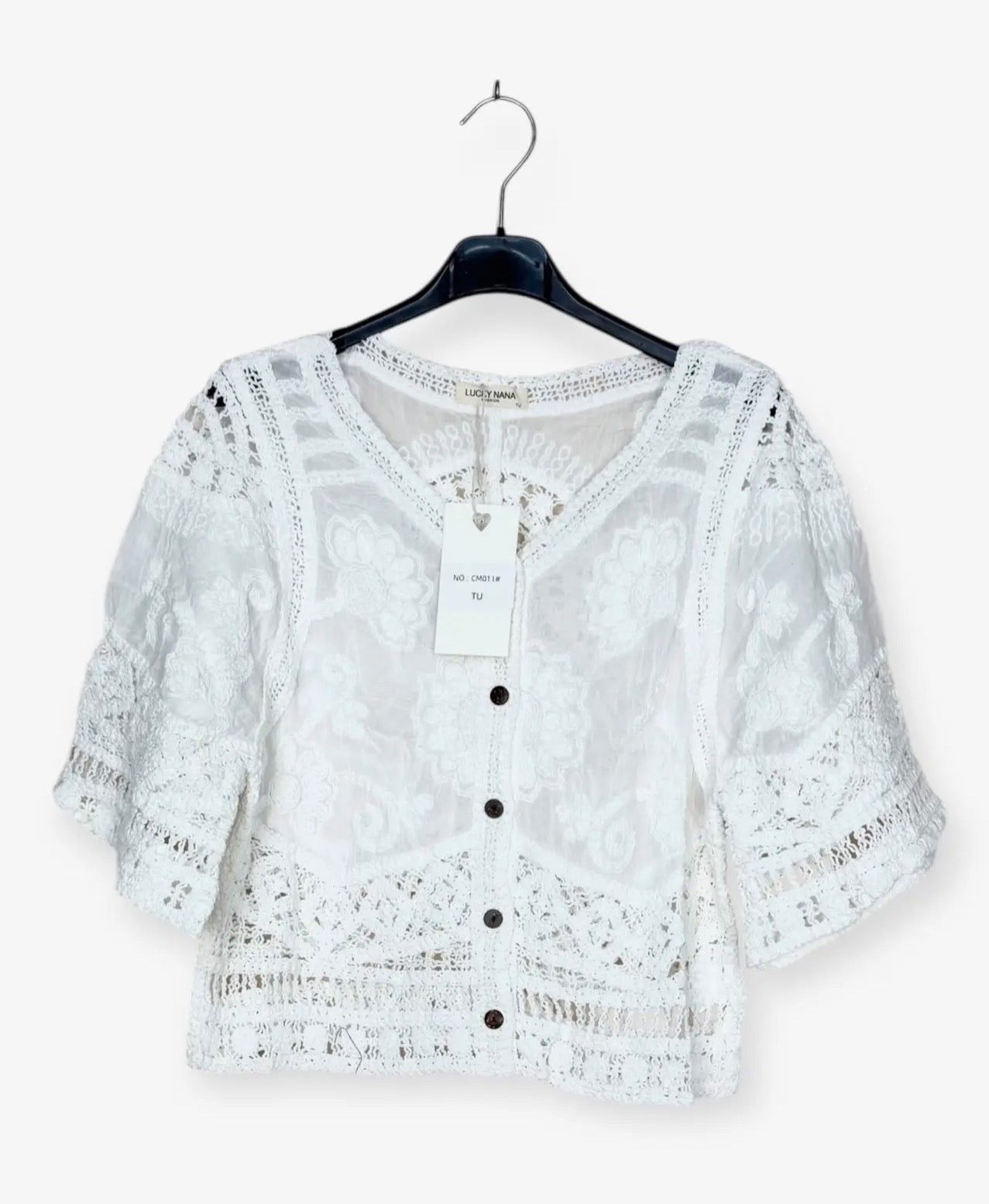 Camicetta in macramè