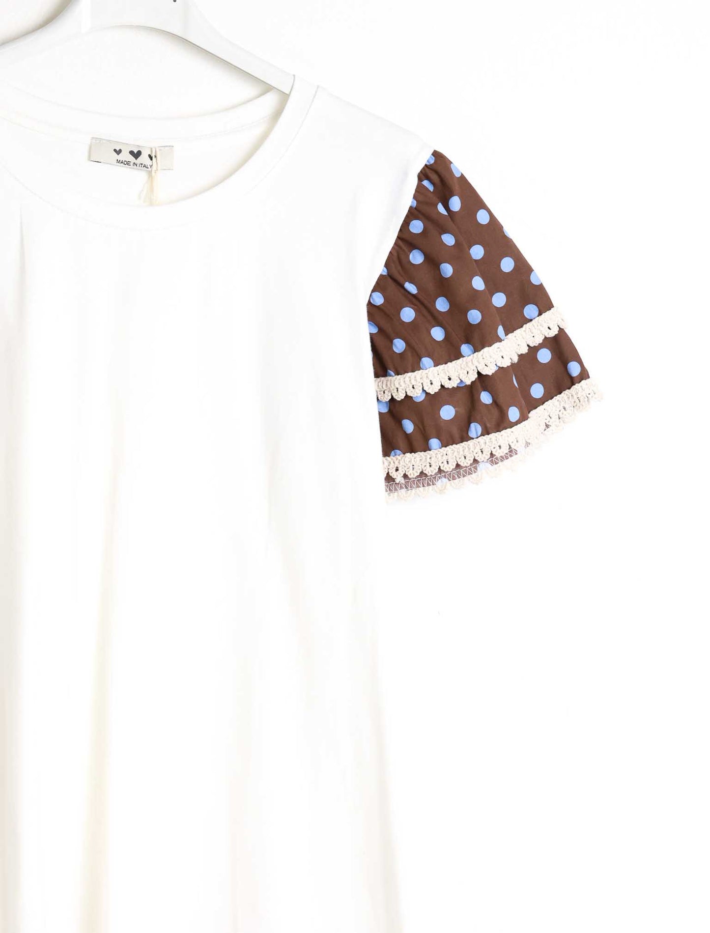 T shirt manica pois
