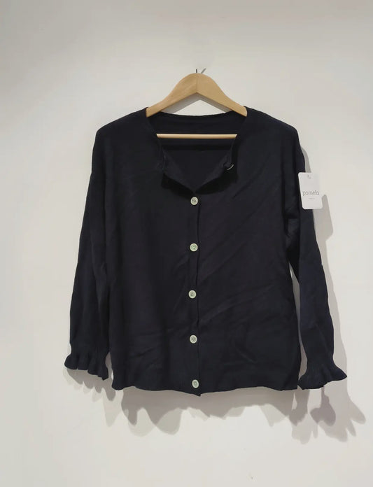 Cardigan scollo tondo