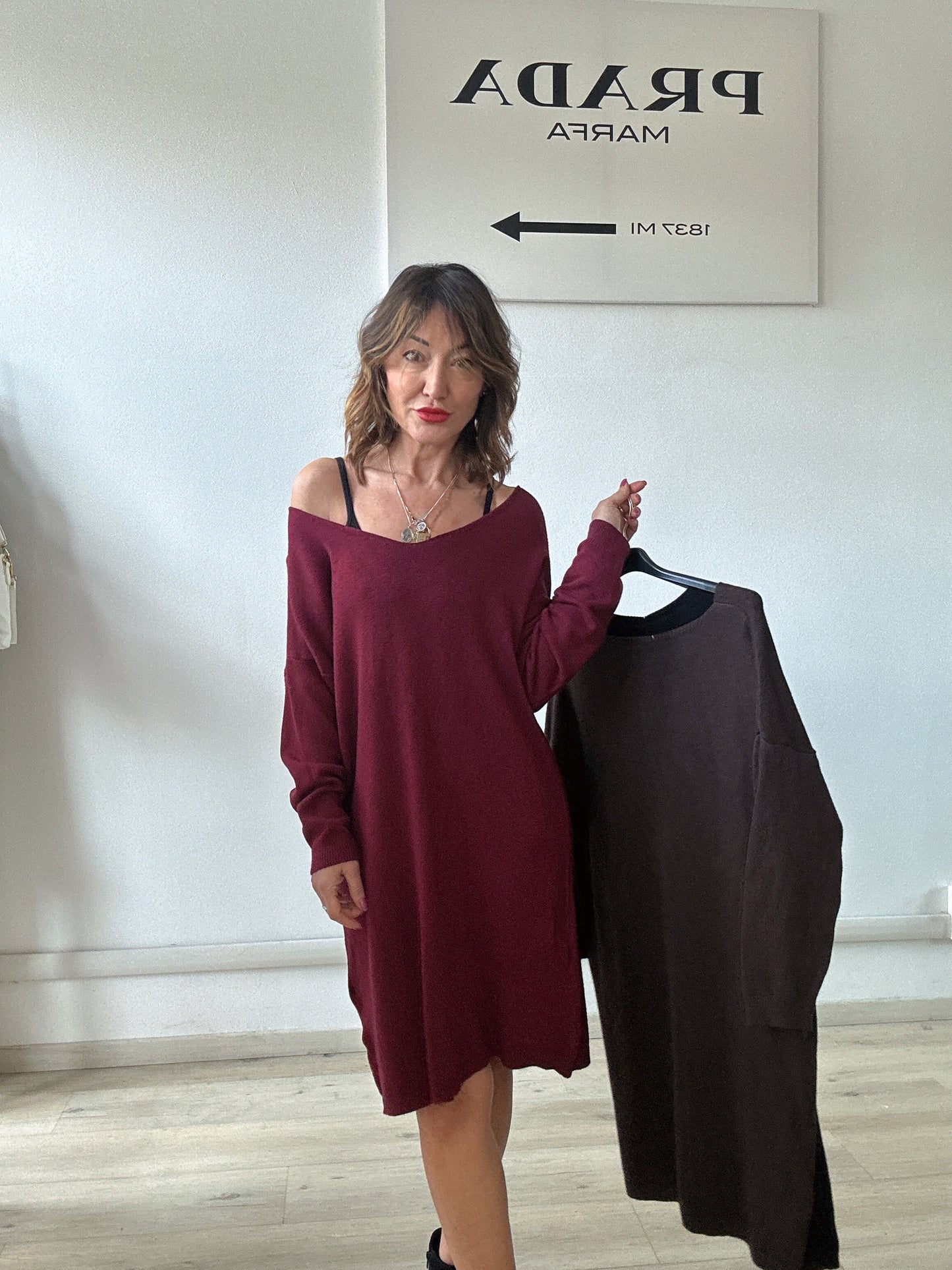 Abito in maglia over