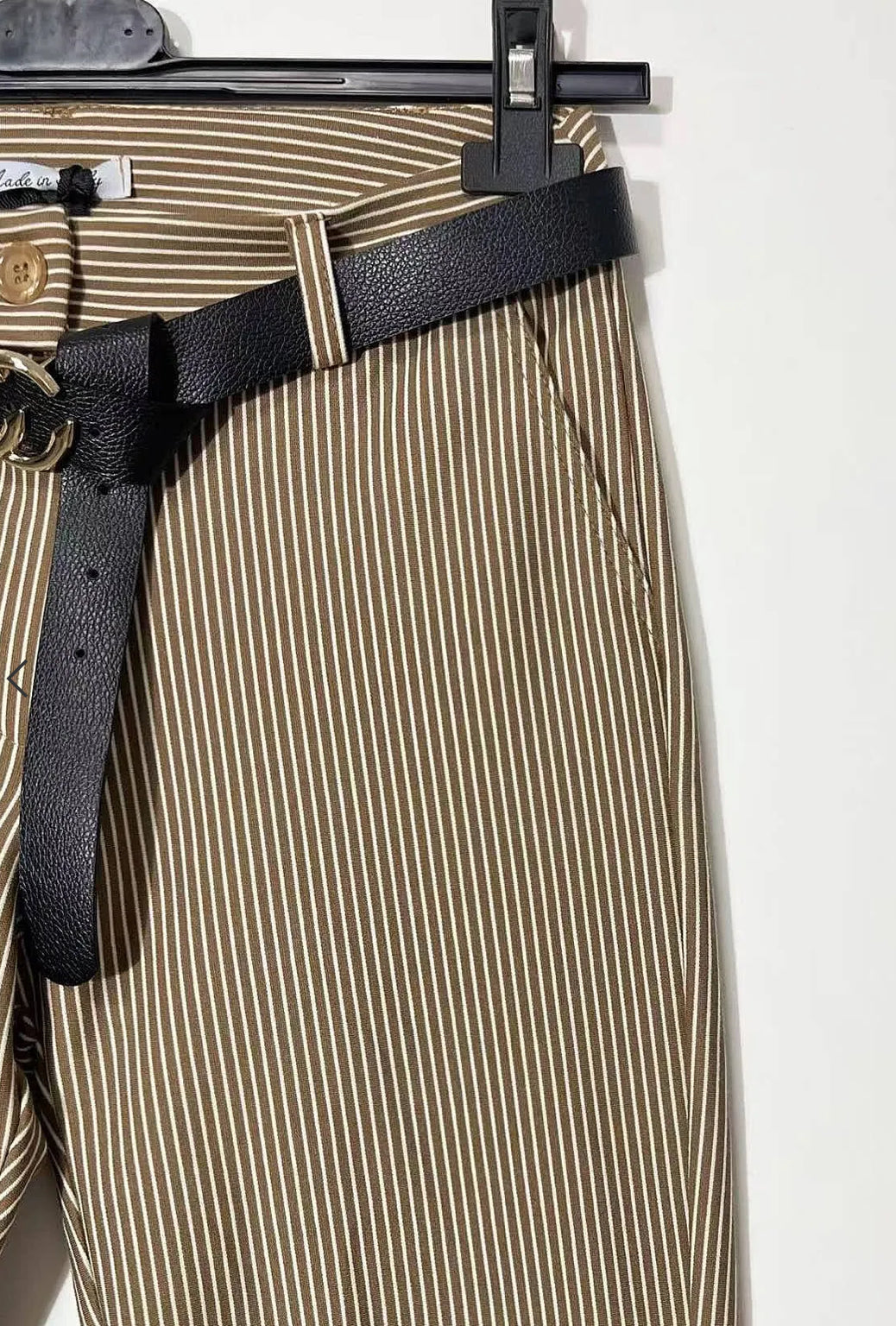 Pantalone gessato skinny