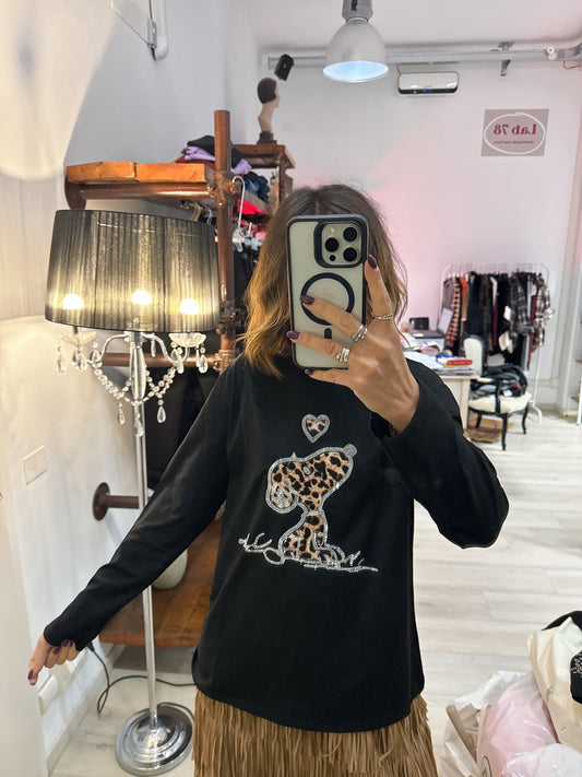T shirt con strass