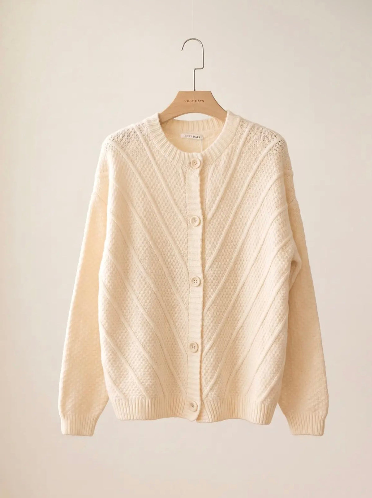 Cardigan over lavorato