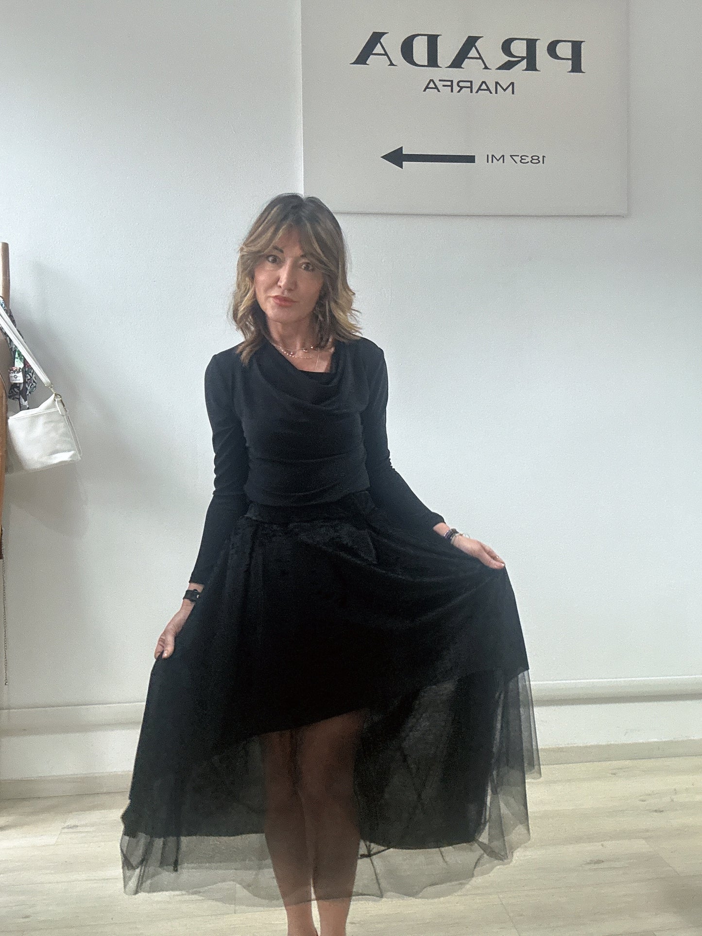 Gonna in tulle e Velvet