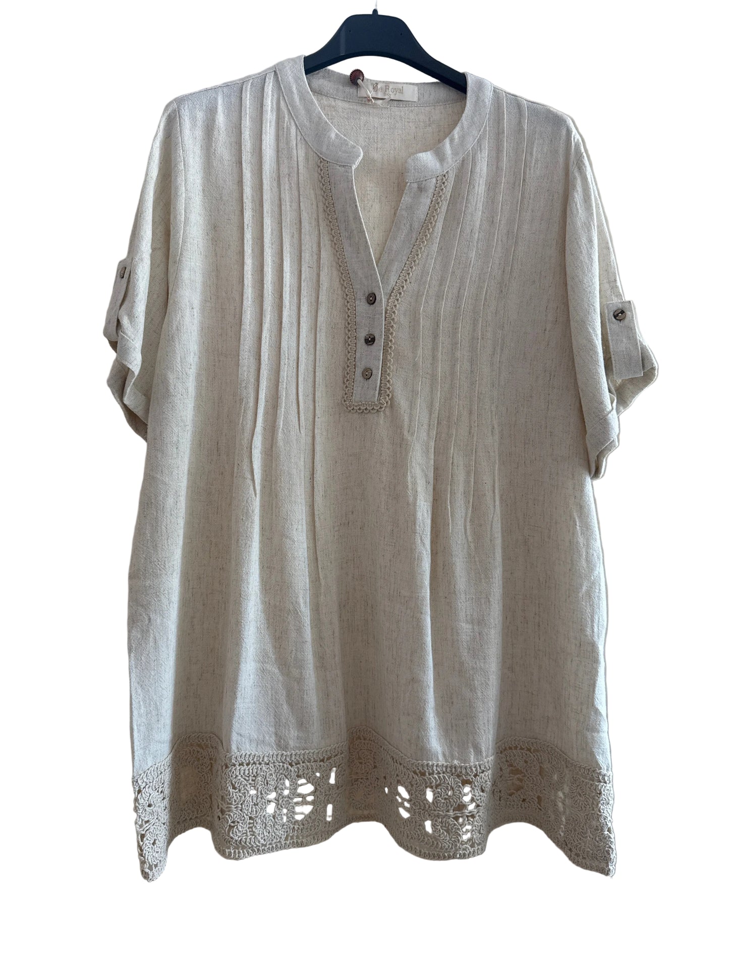 Blusa in misto lino