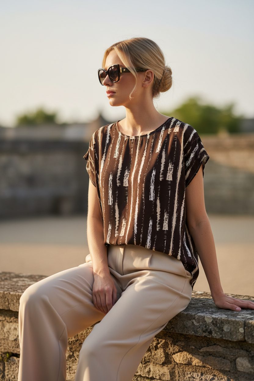 Blusa in viscosa