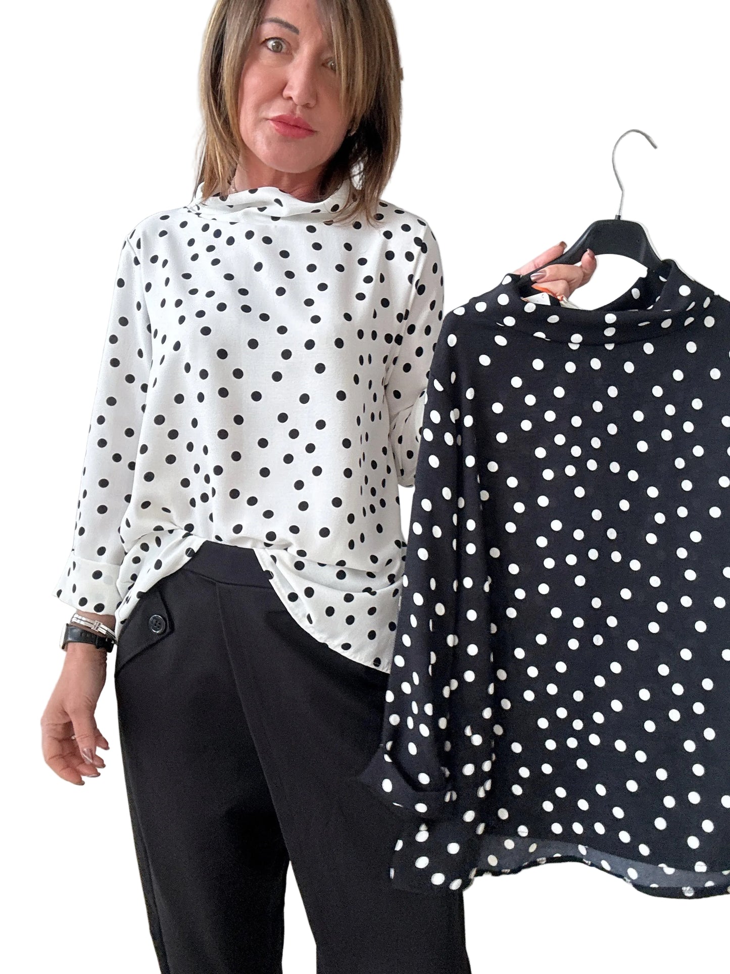 Blusa a pois