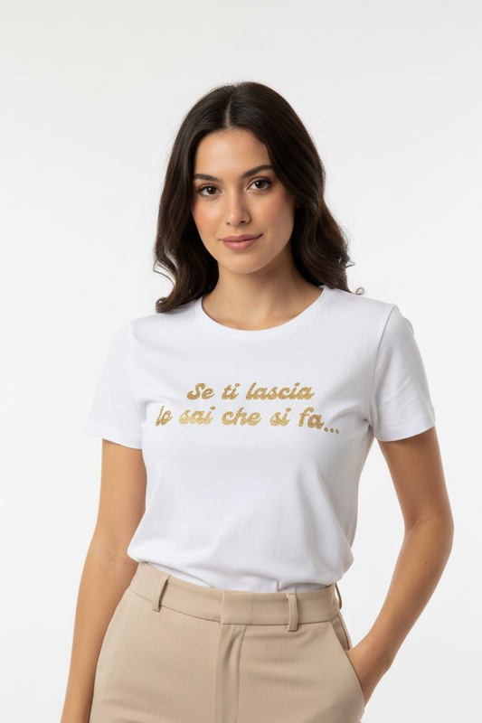 T shirt “se ti lascia..”