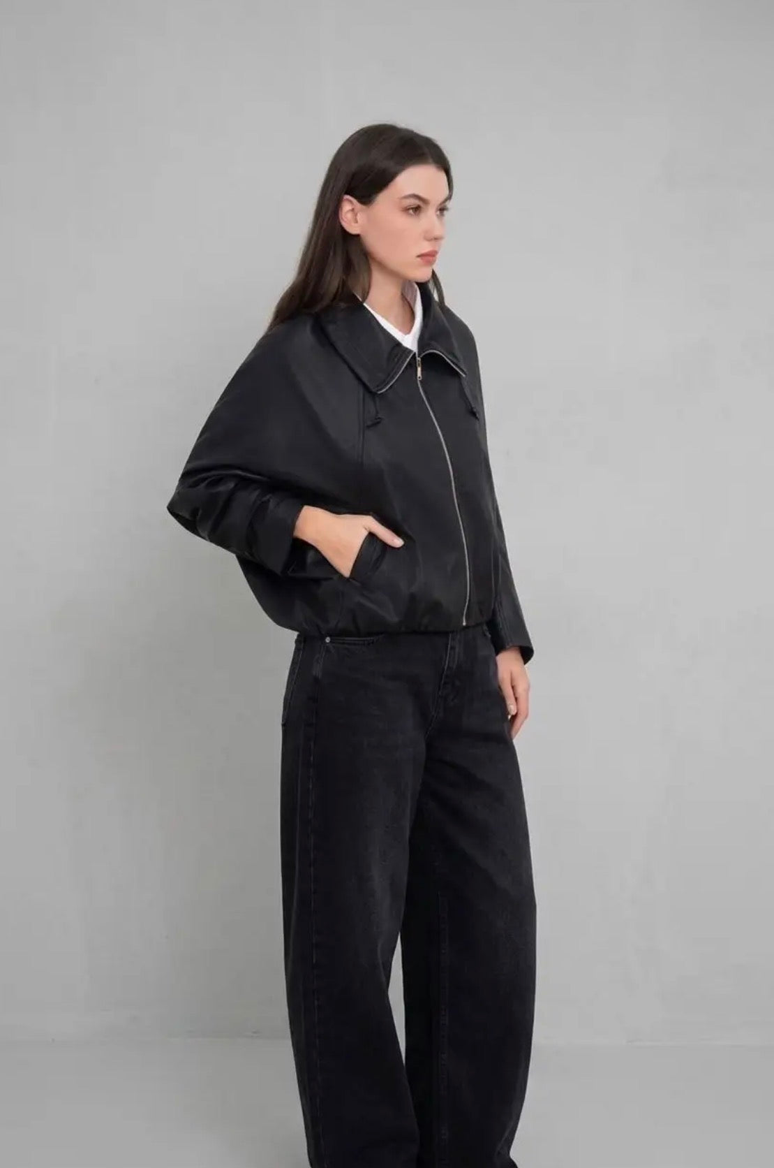 Giacca bomber ecopelle