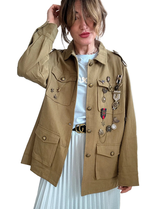 Giacca military over