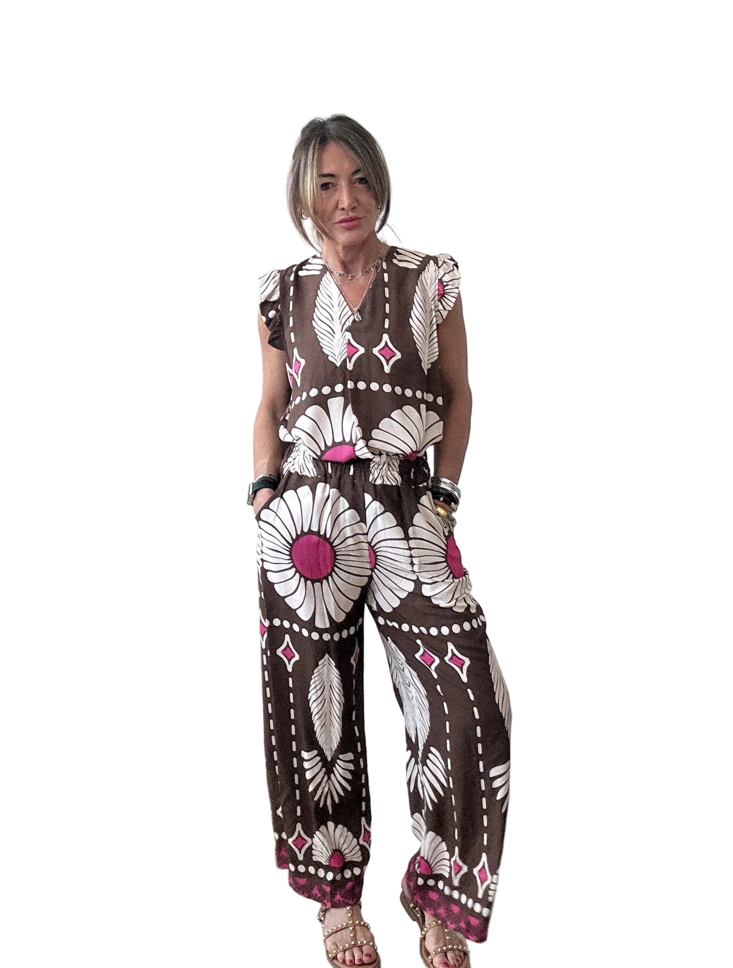 Pantalone palazzo in viscosa