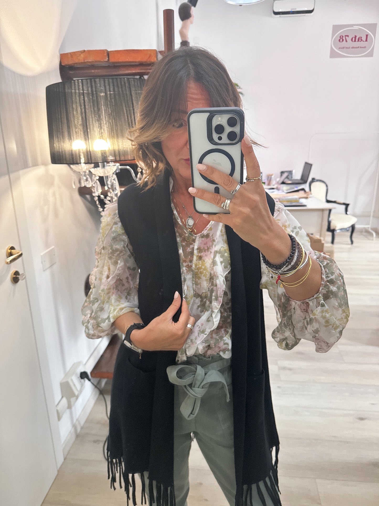 Gilet con frange