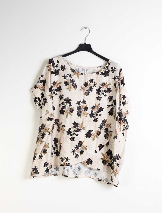 Blusa over floreale