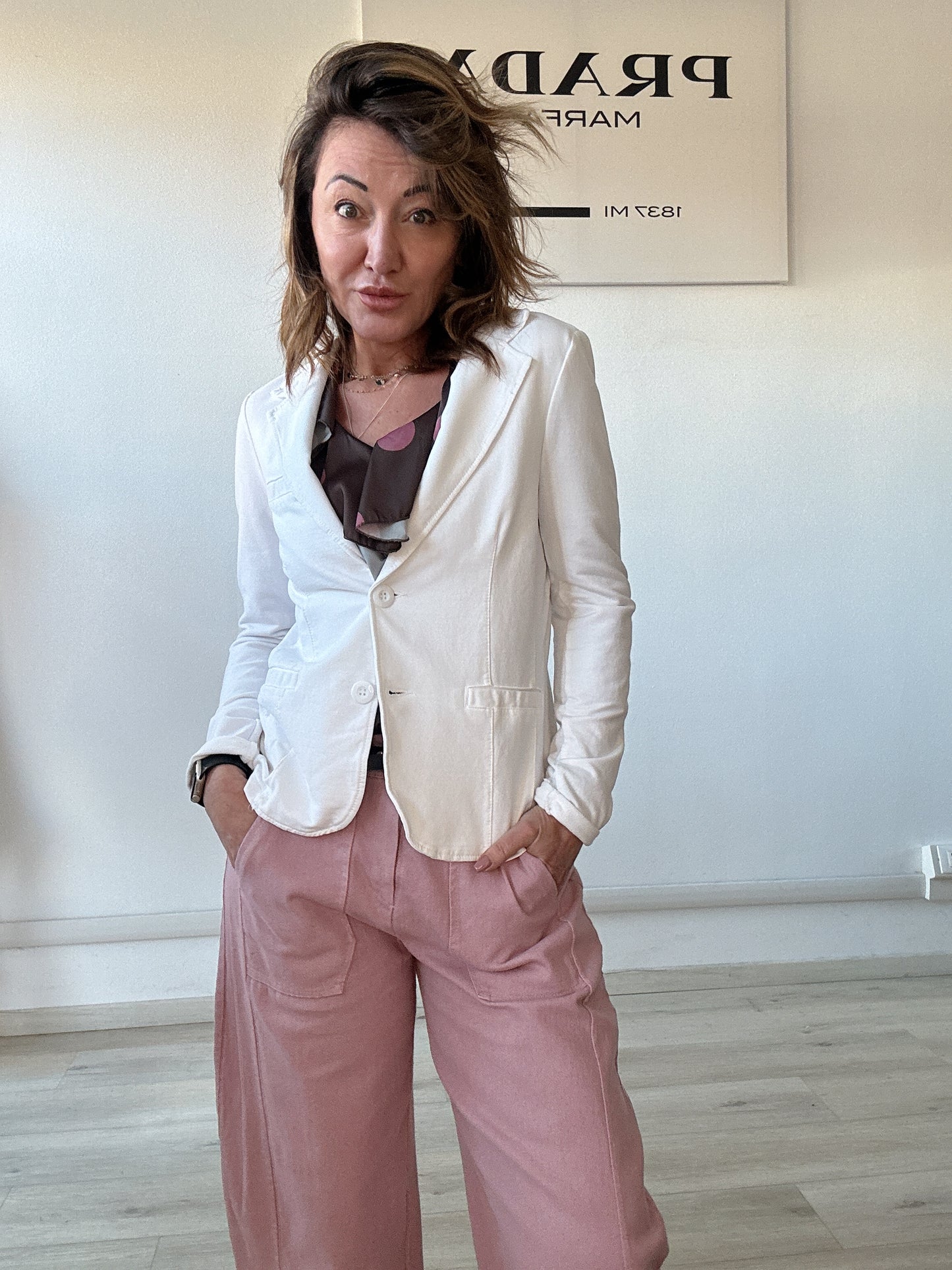 Blazer in felpa