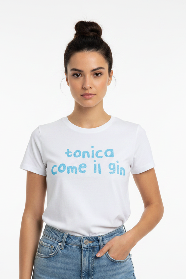 T shirt “tonica come il gin”