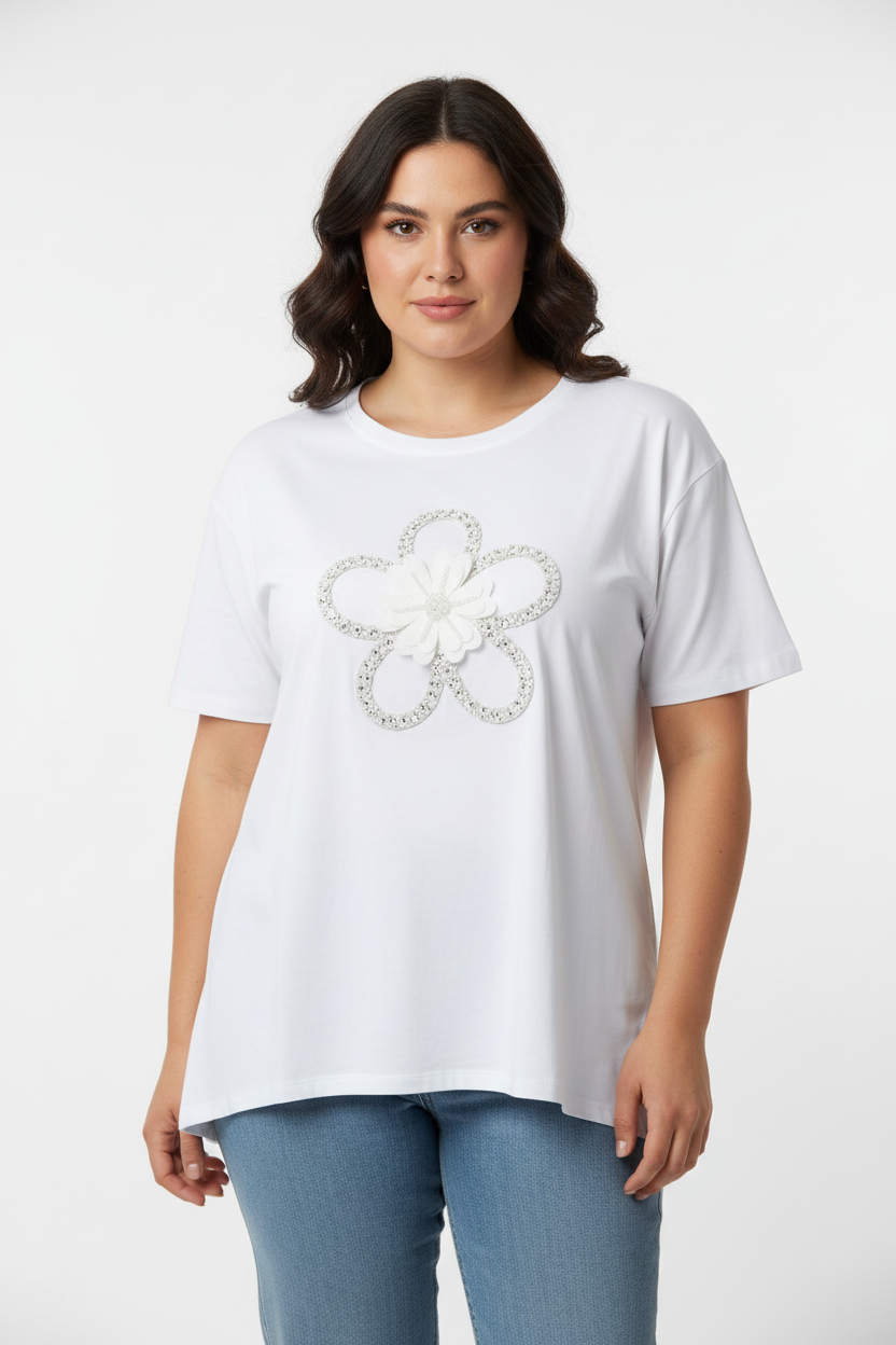 T shirt fiore