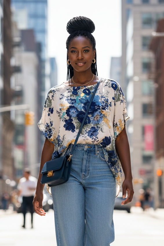 Blusa in viscosa