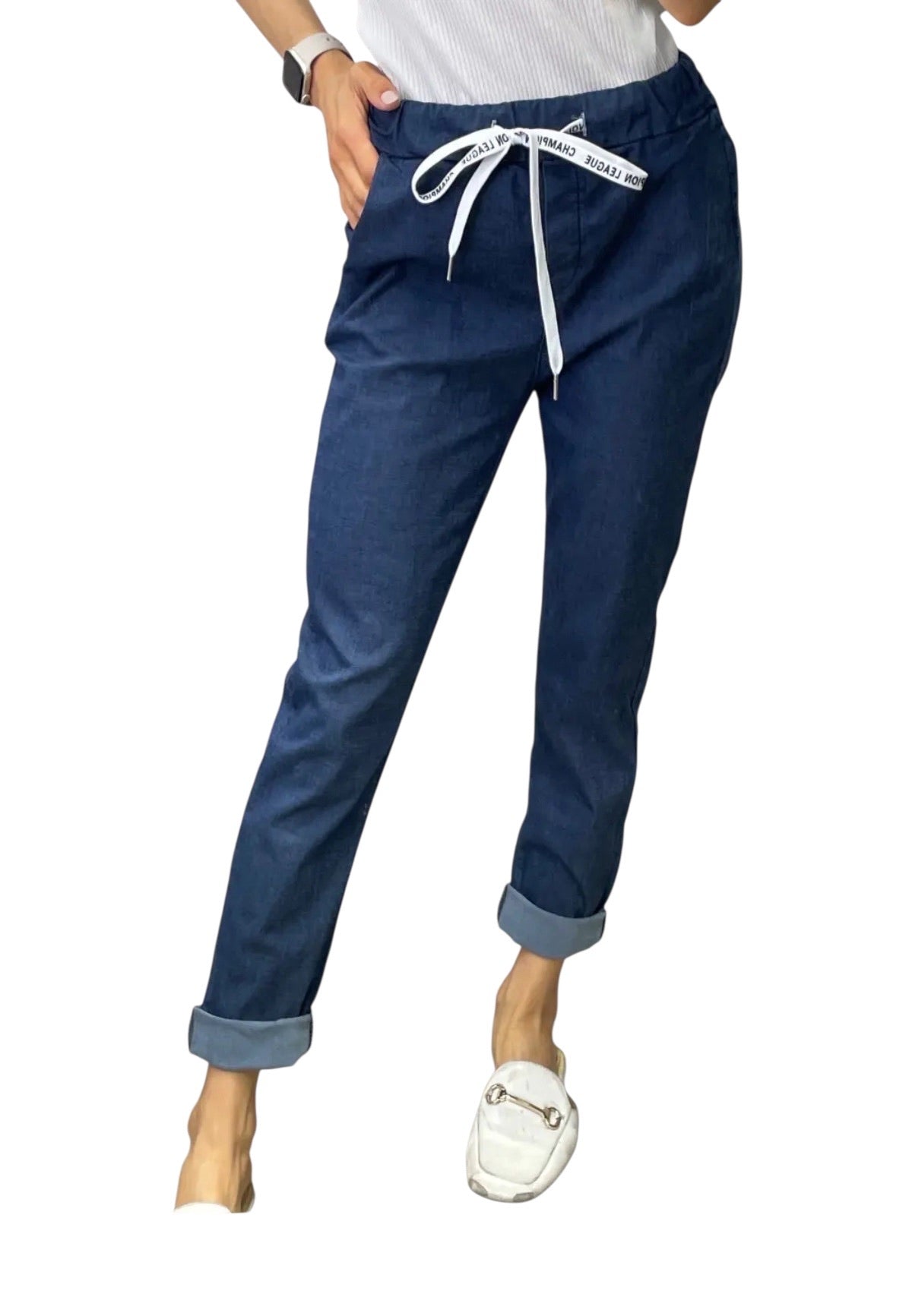 Pantalone in chambray