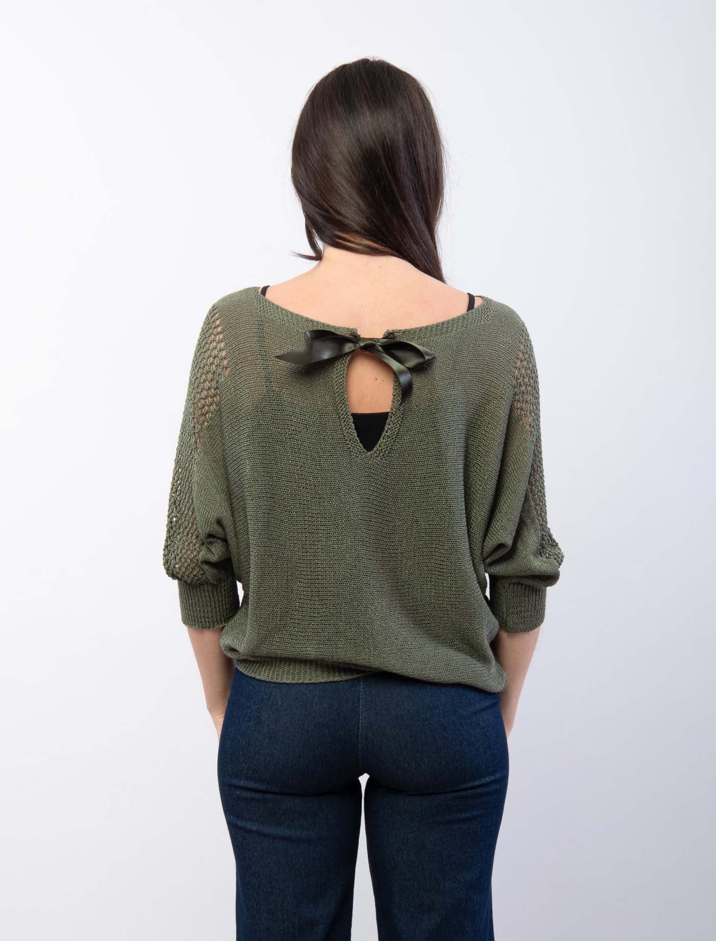 Maglia  con fiocco posteriore