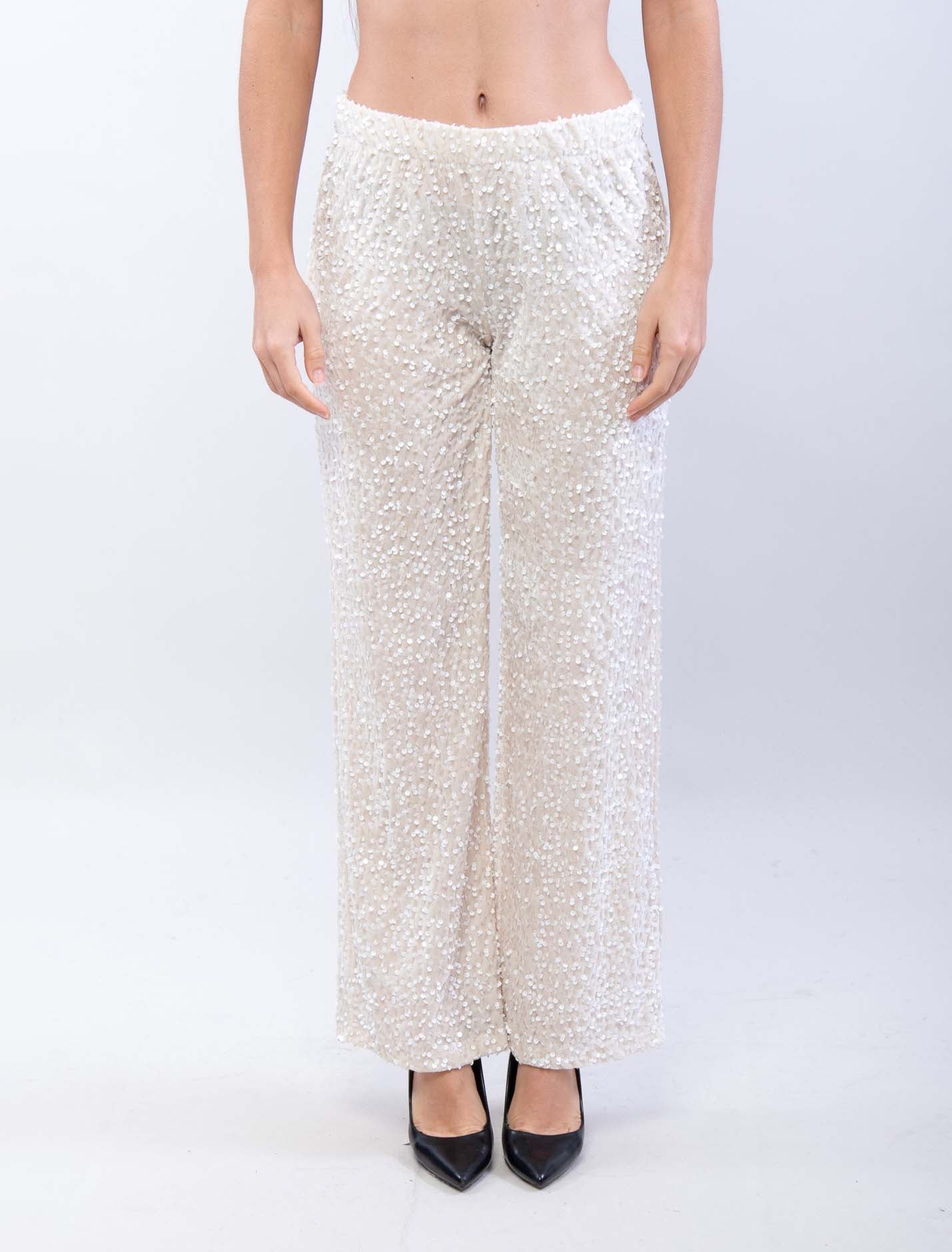 Pantalone con paillettes