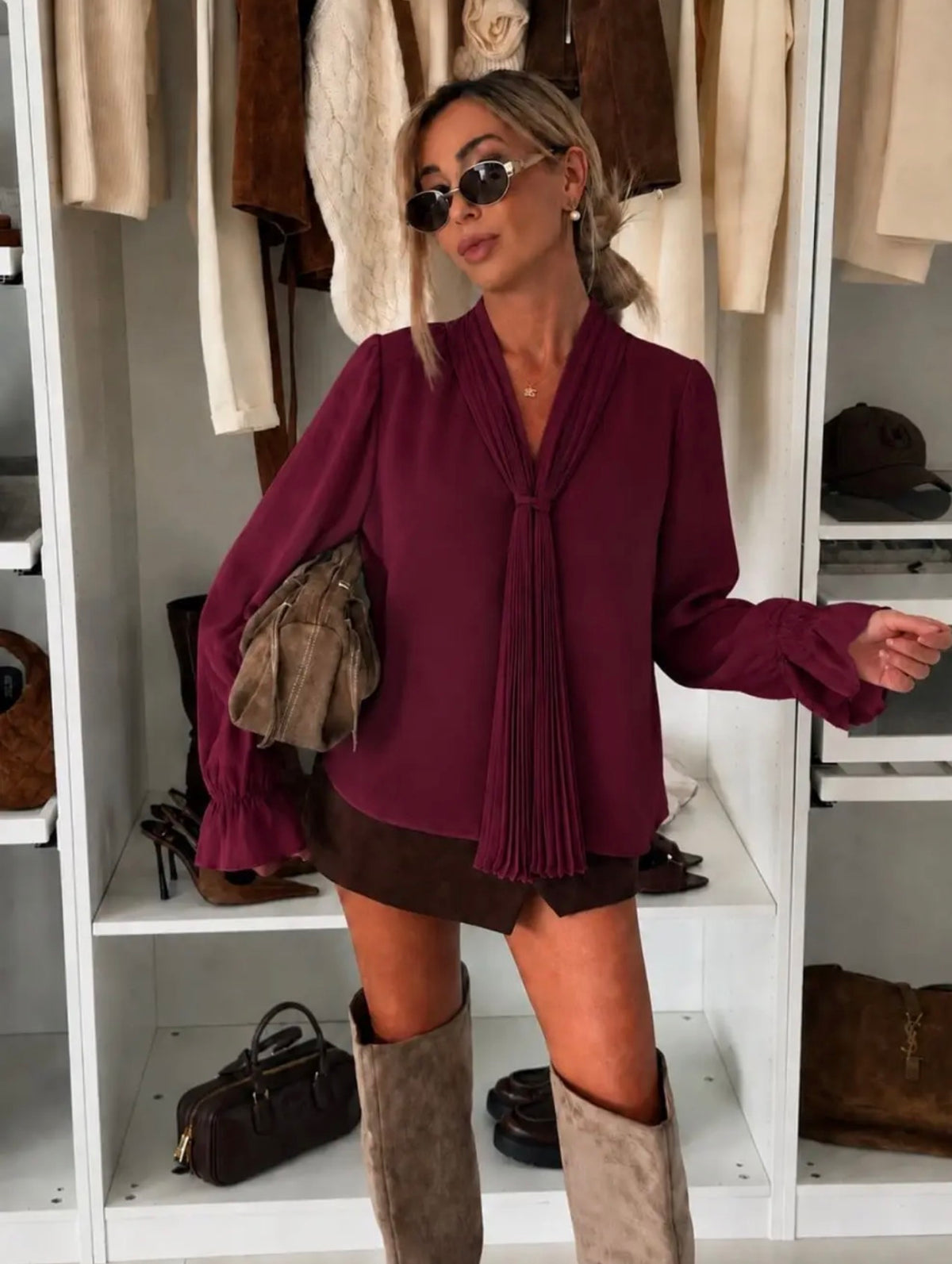 Blusa con nodo