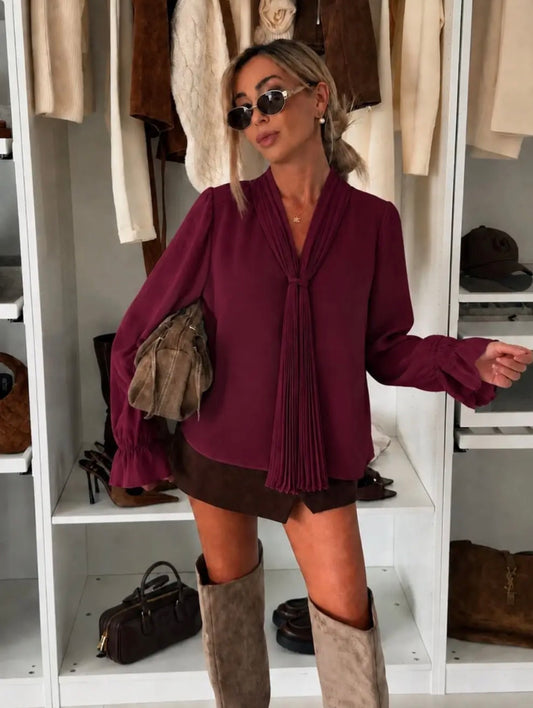 Blusa con nodo