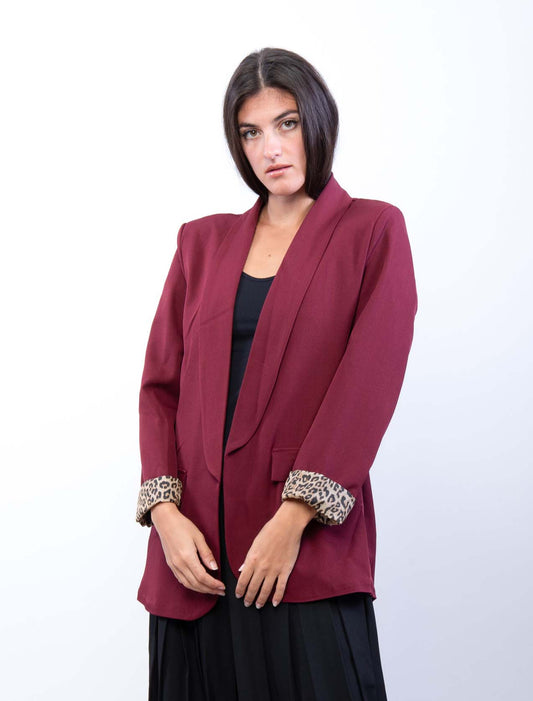 Blazer con risvolto
