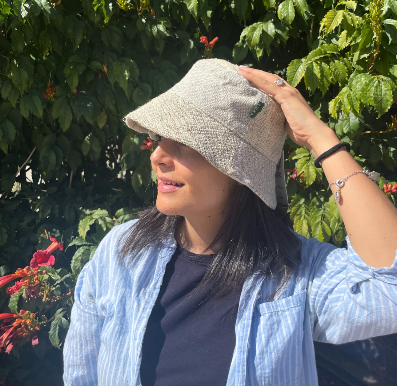 Cappello in canapa e cotone