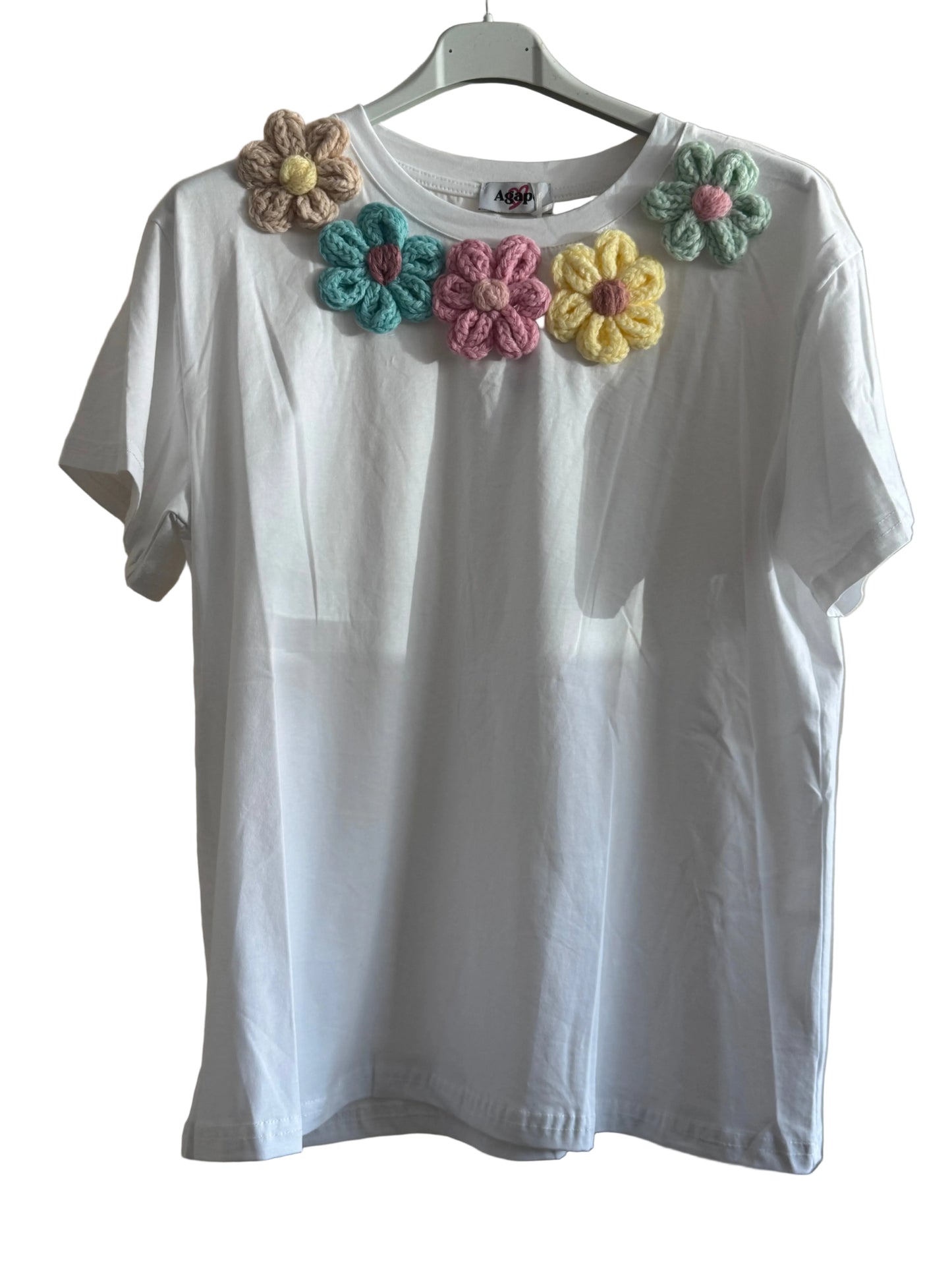 T shirt con fiori