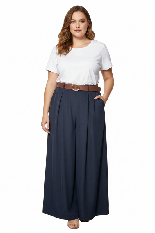 Pantalone a palazzo curvy