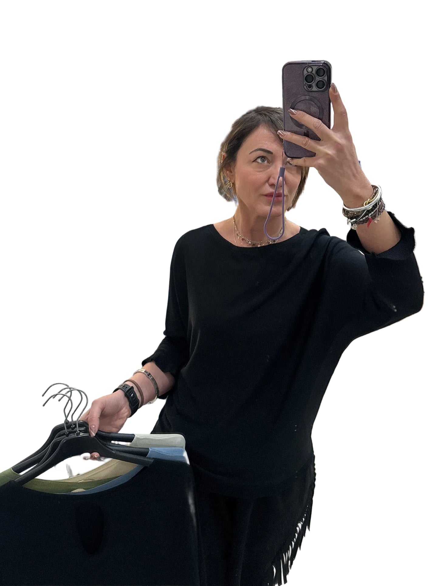 Maglia con goccia posteriore