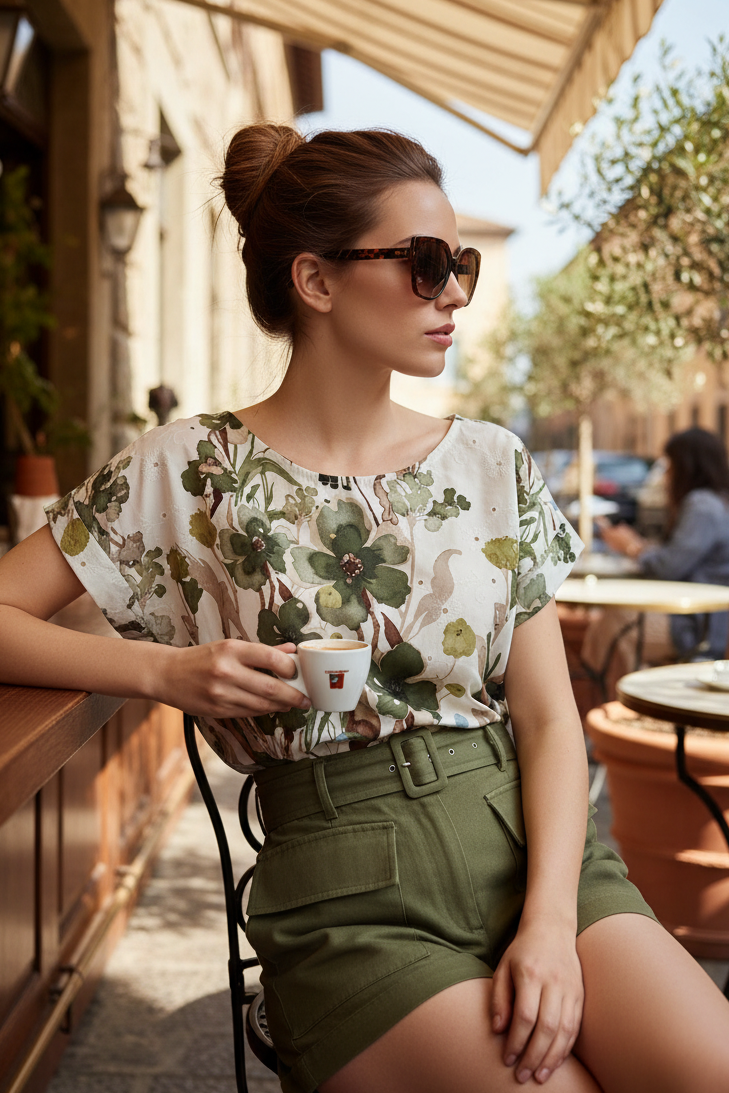 Blusa in sangallo