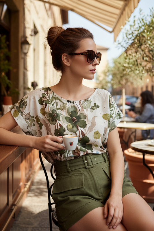 Blusa in sangallo