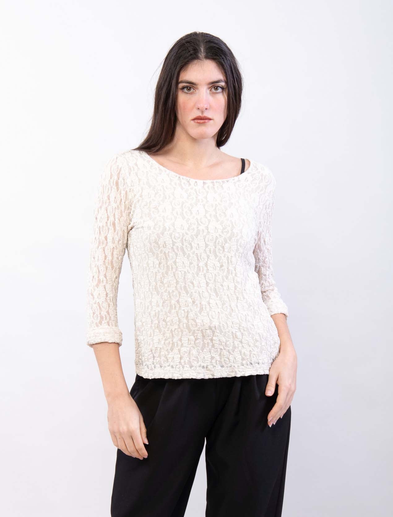 Maglietta in pizzo