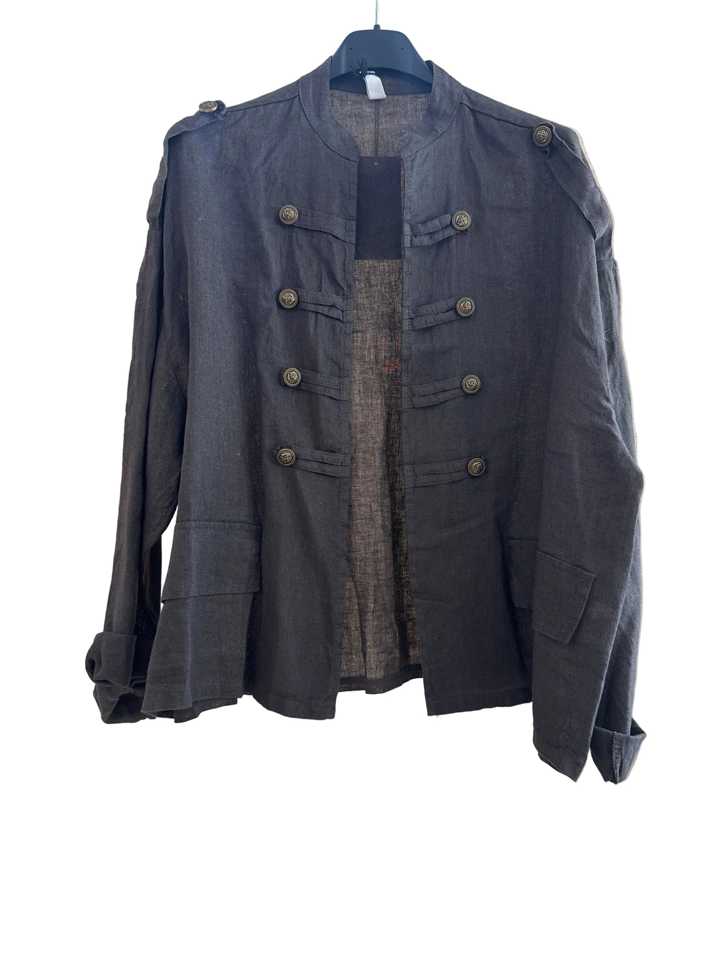 Giacca Napoleone in lino