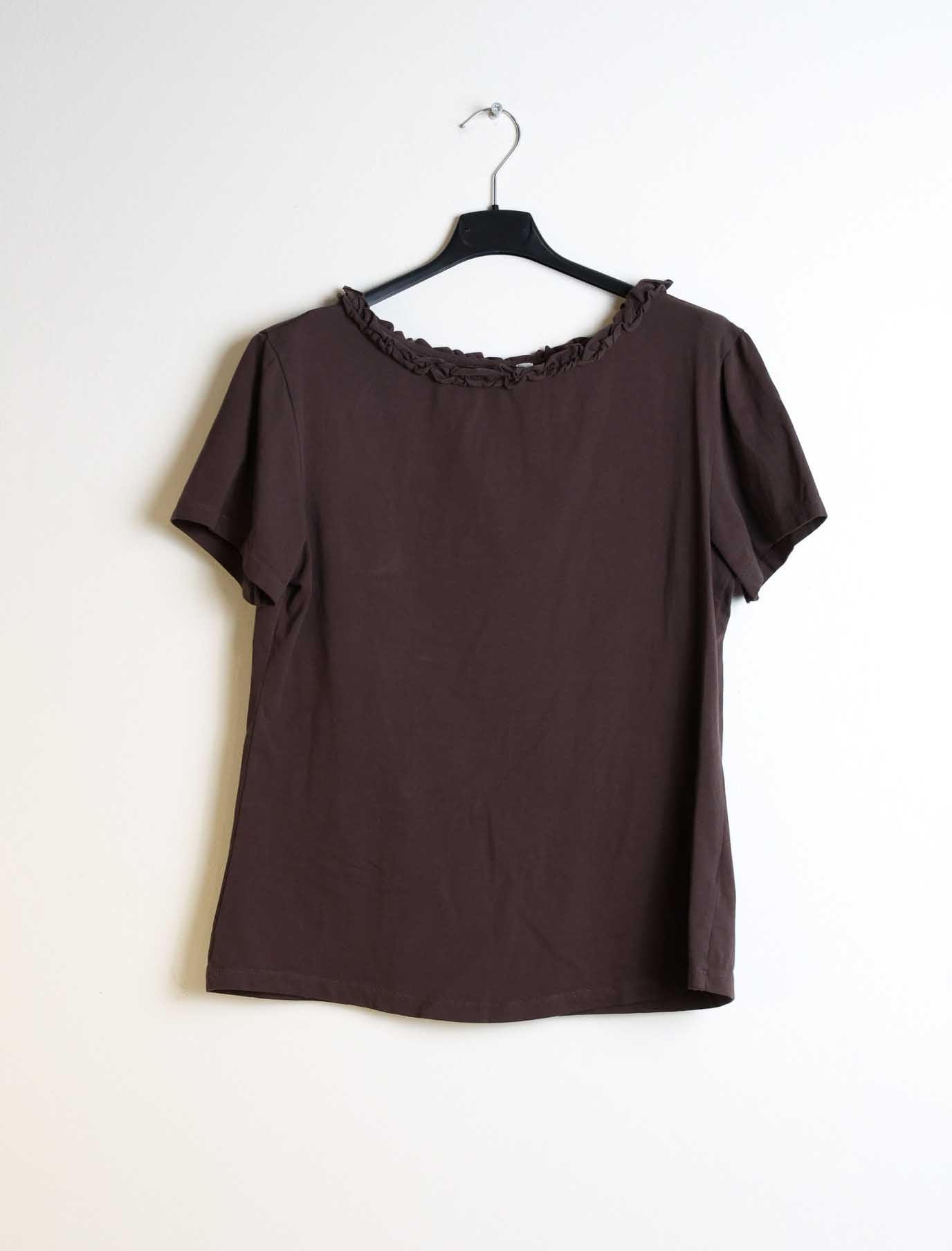 T shirt con rouches