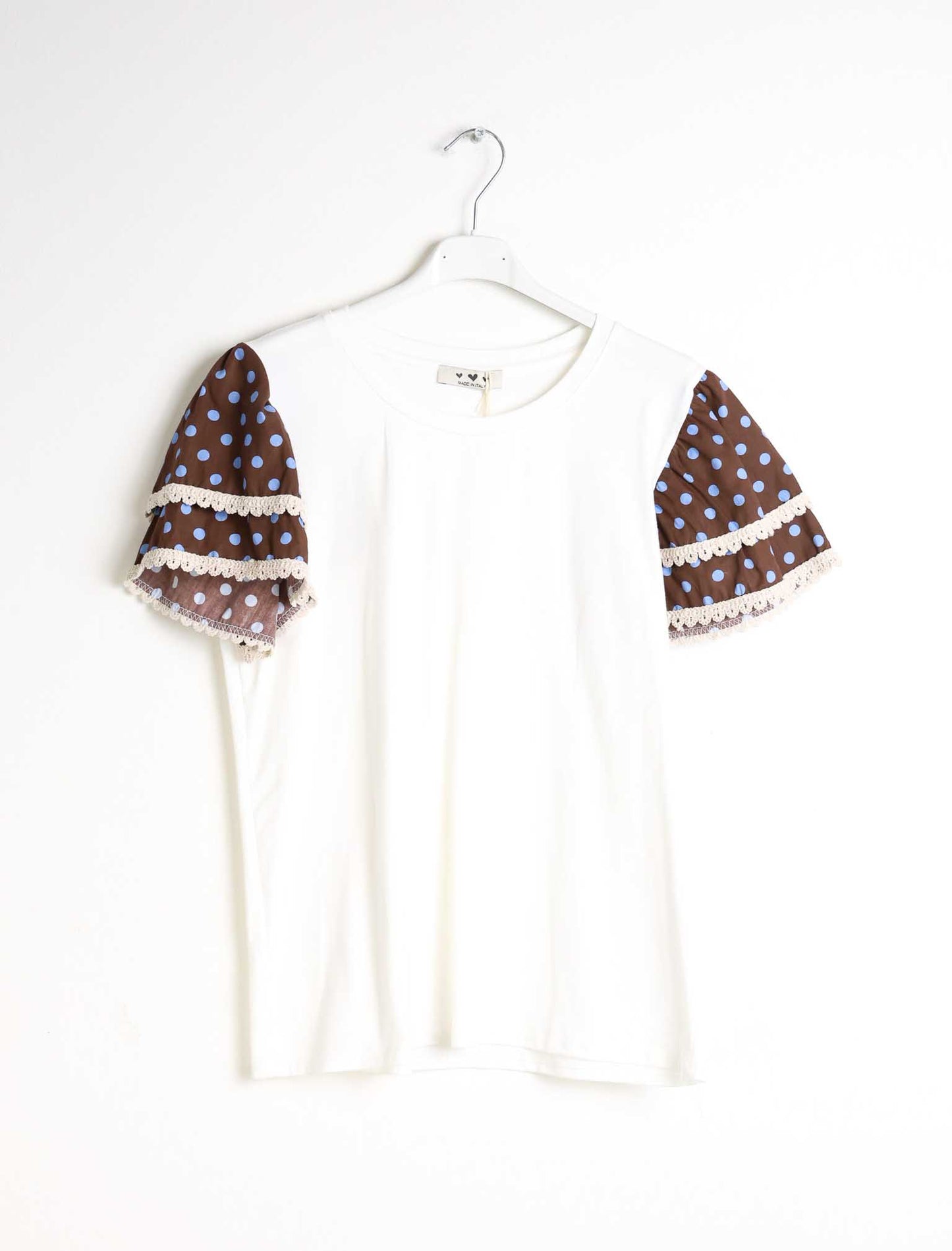T shirt manica pois