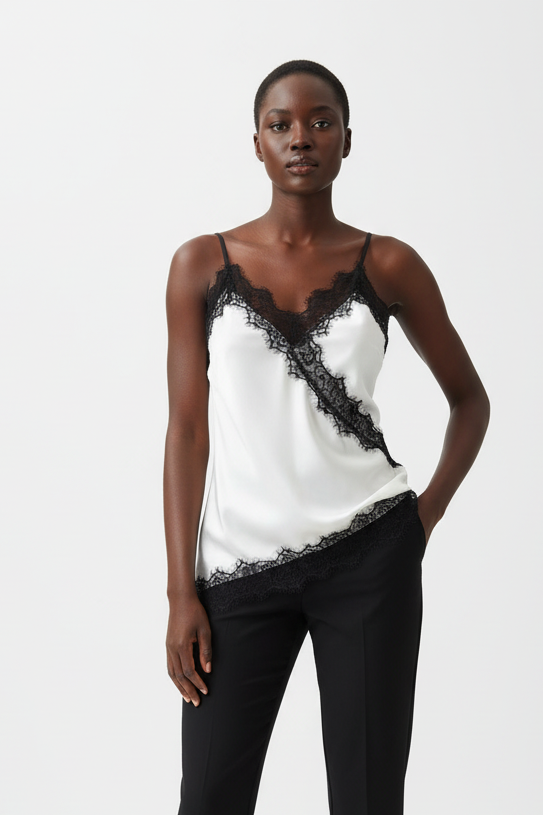 Top in satin