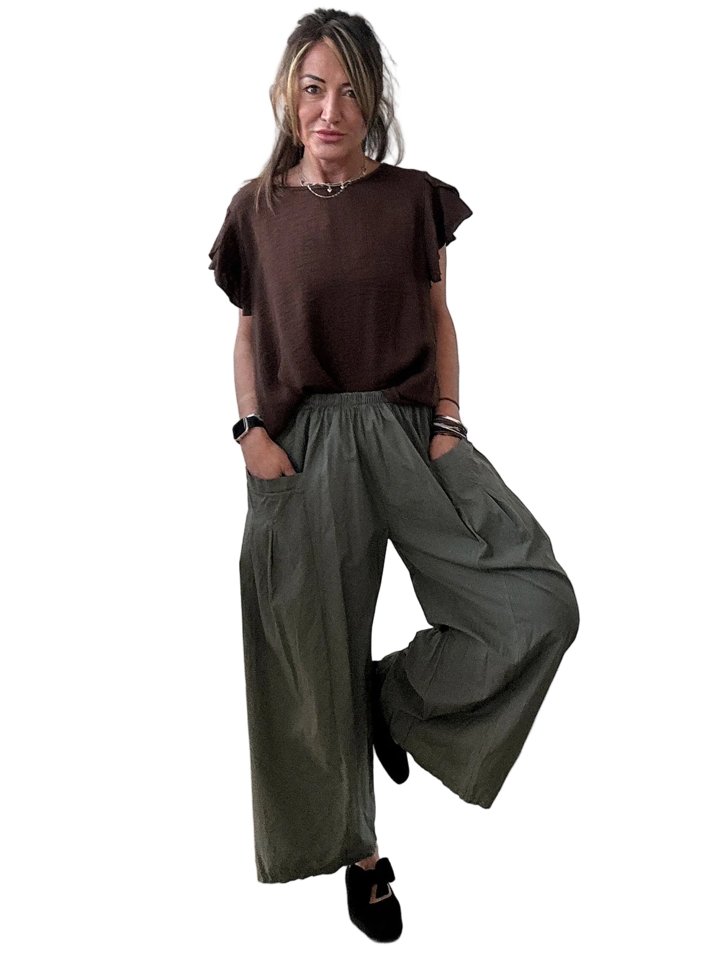 Pantalone con tasche