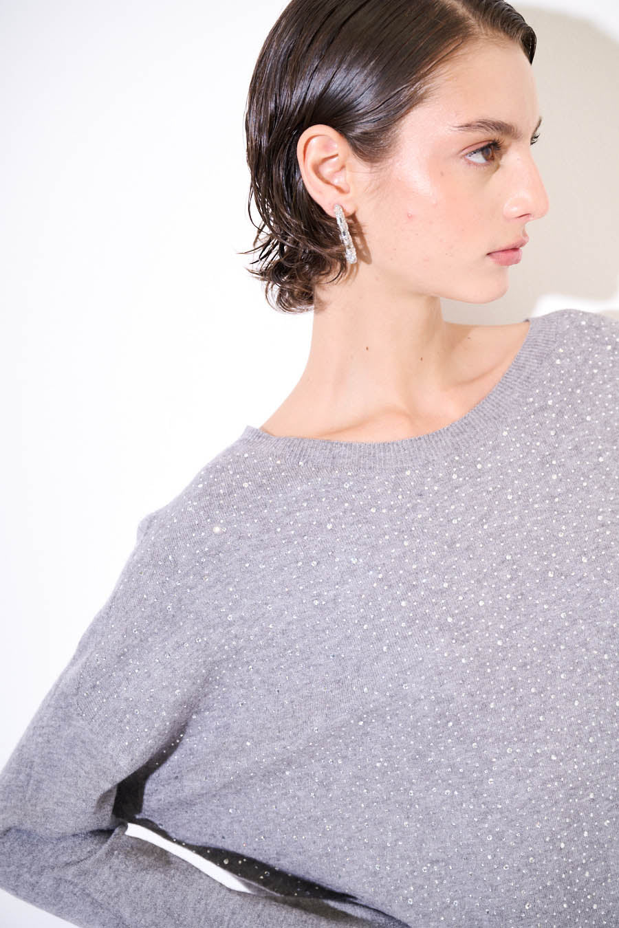 Maglia con brillantini