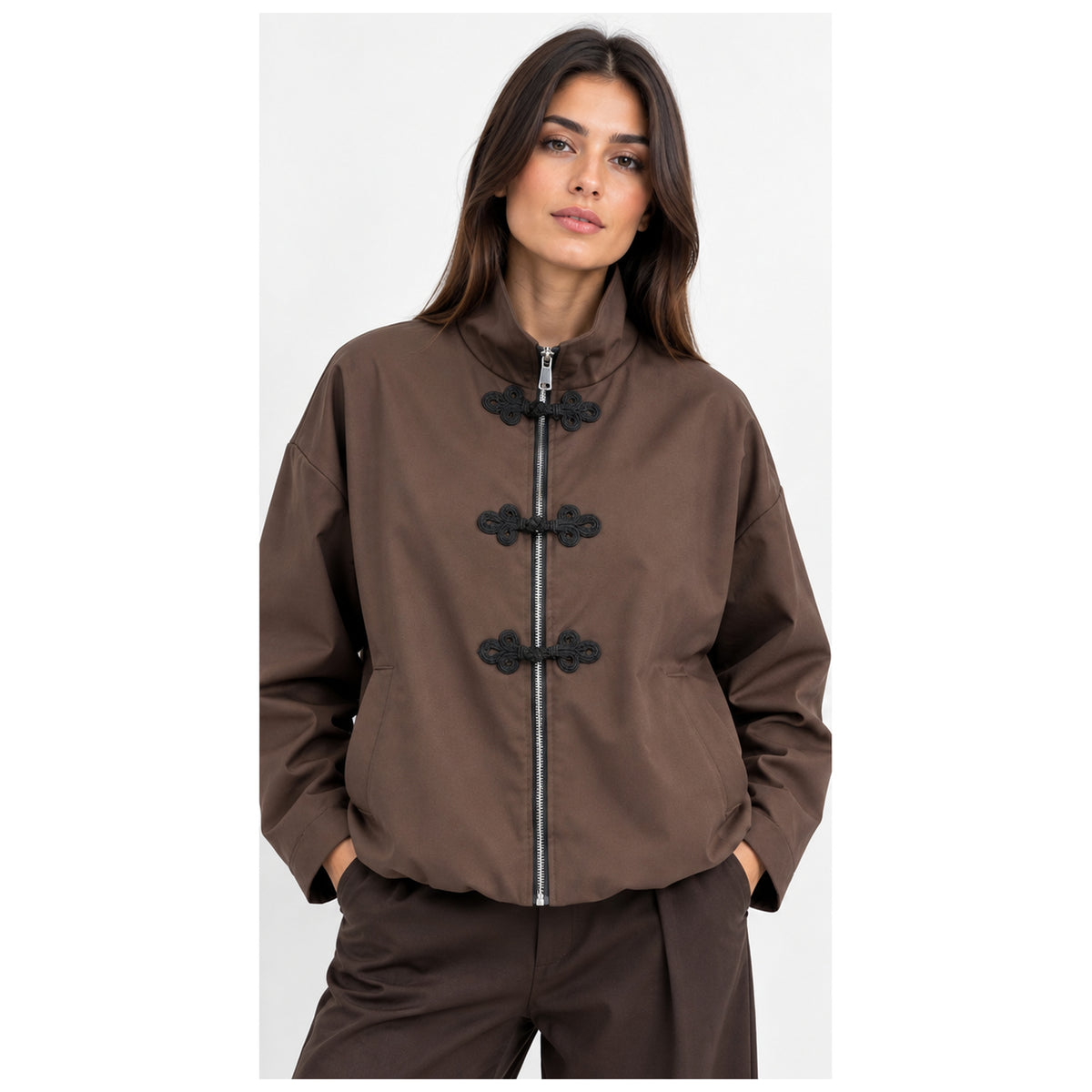 Bomber con alamari