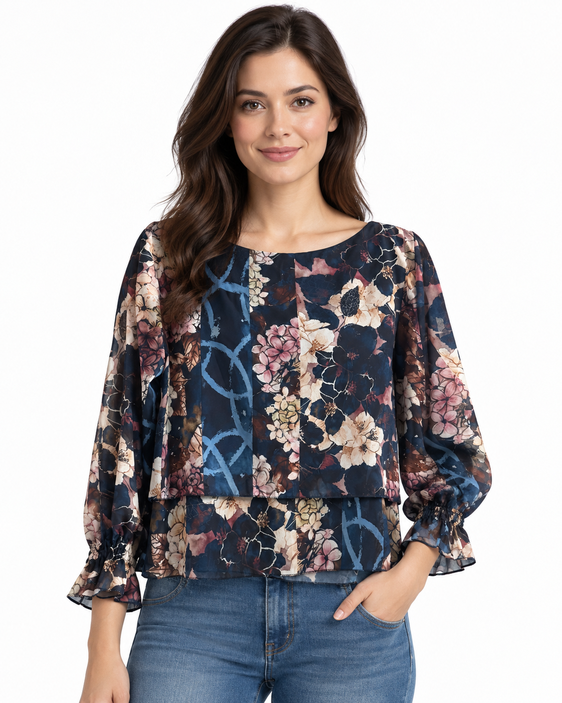 Blusa in chiffon