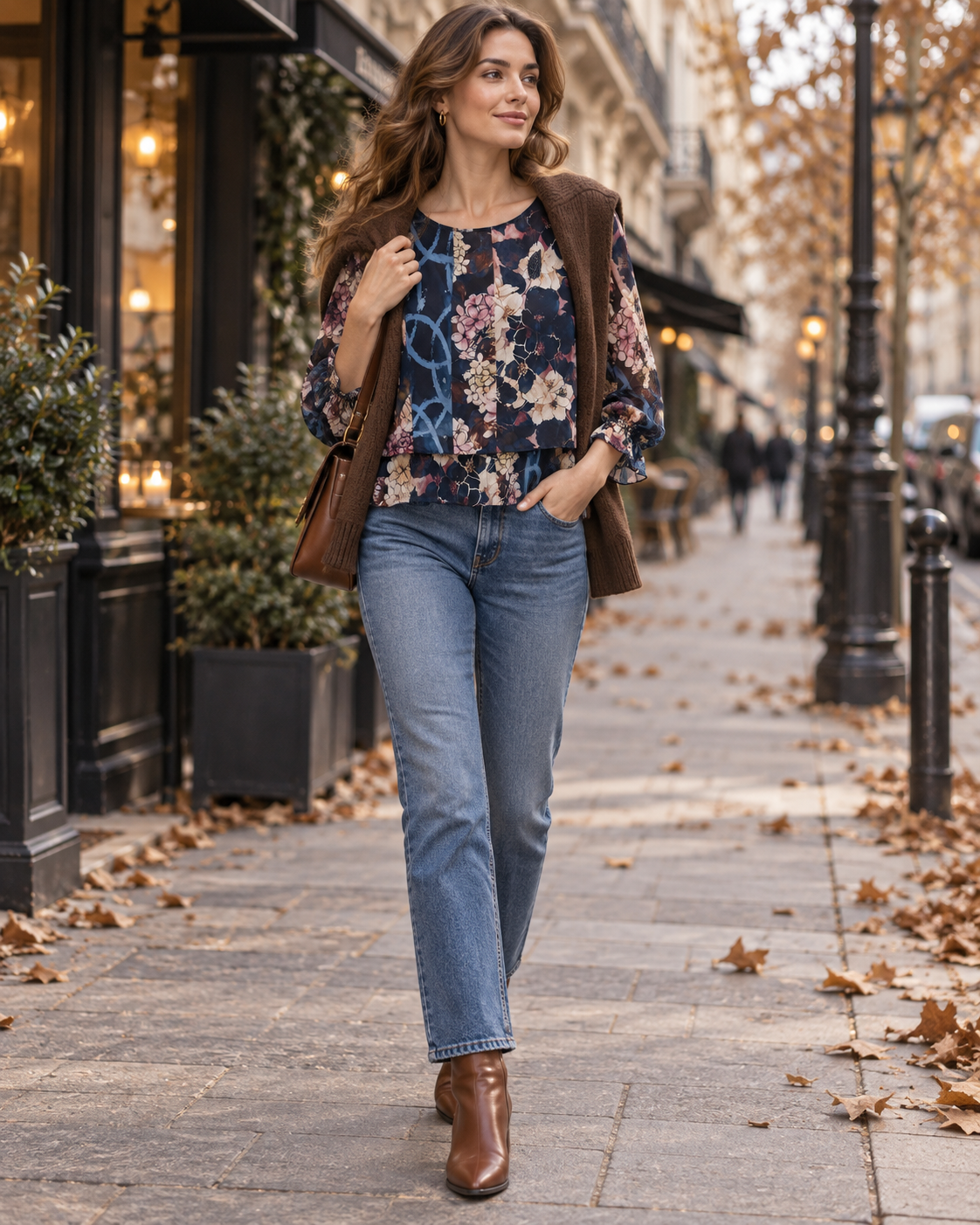 Blusa in chiffon