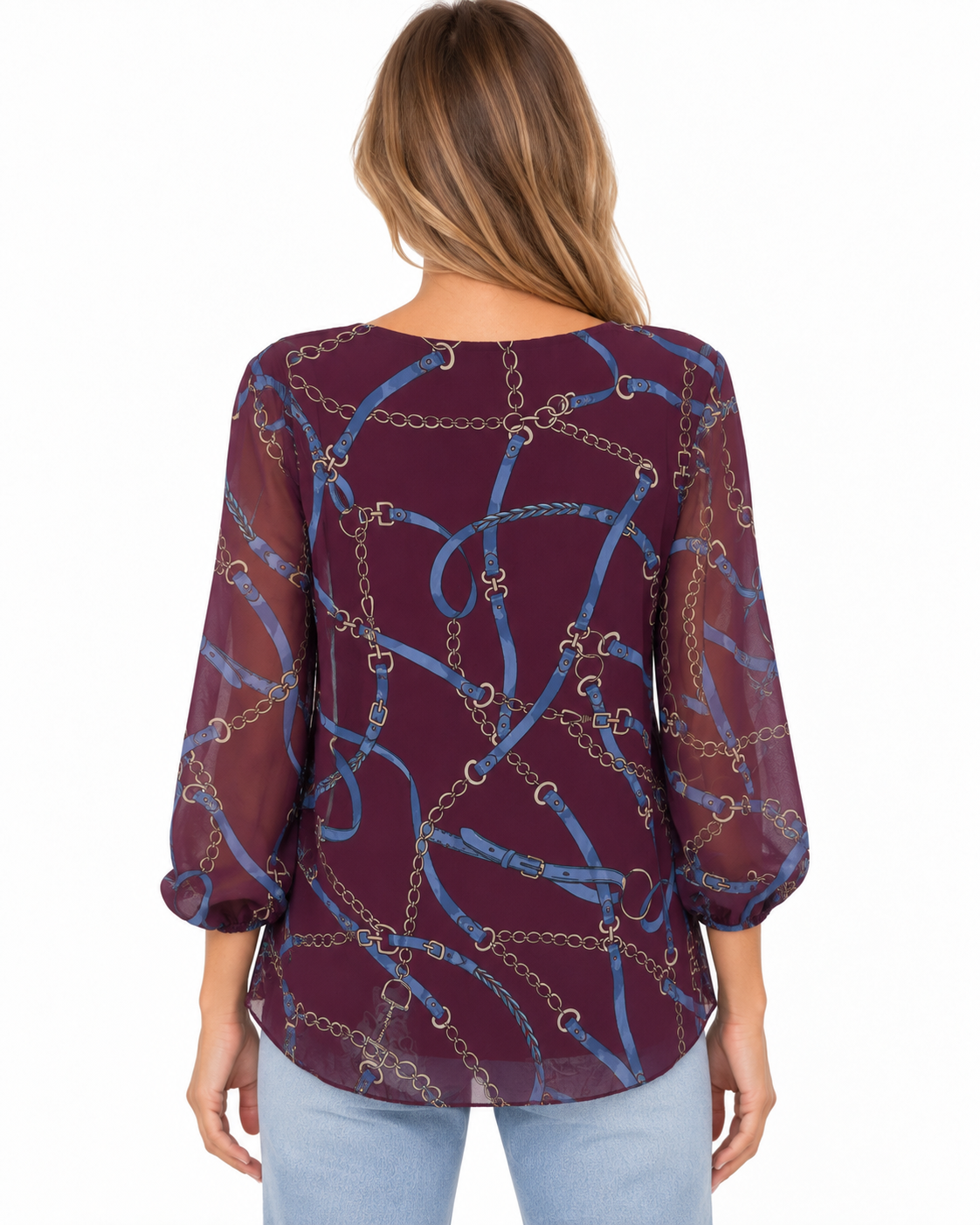 Blusa plissettata