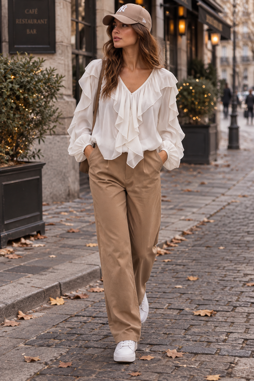 Blusa con rouches