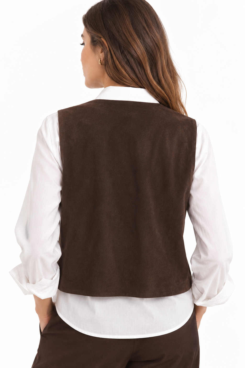Gilet scamosciato