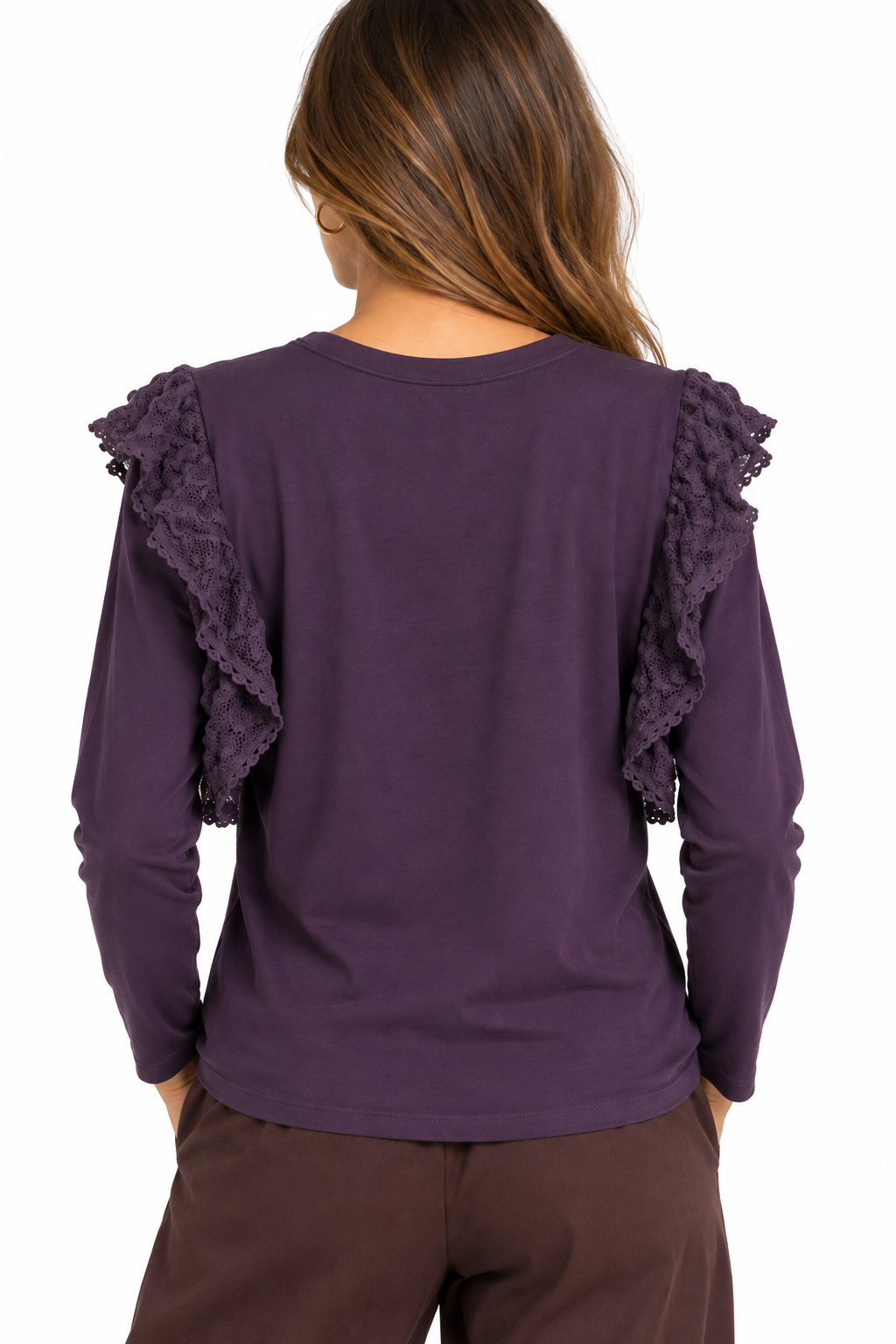 T shirt con rouches