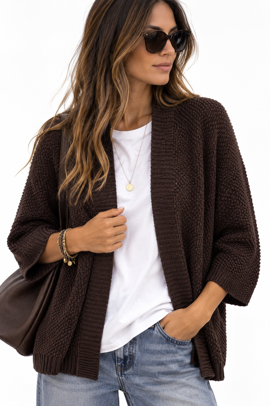 Cardigan sciallato